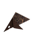 Yaya Yaya Shawl triangle Leopard cocoa brown