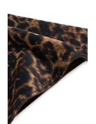 Yaya Yaya Shawl triangle Leopard cocoa brown