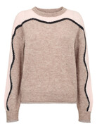 Nümph Nümph Nuriette Yppa Pull Taupe Gray Mel.