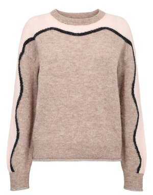 Nümph Nümph Nuriette Yppa Pull Taupe Gray Mel.