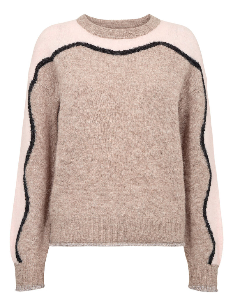 Nümph Nümph Nuriette Yppa Pull Taupe Gray Mel.