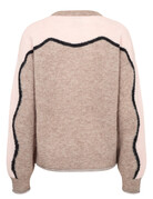 Nümph Nümph Nuriette Yppa Pull Taupe Gray Mel.