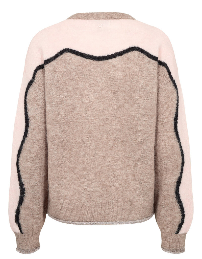 Nümph Nümph Nuriette Yppa Pull Taupe Gray Mel.