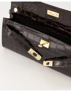 Feel Fashion Feel Tas Palermo Croco Donkerbruin