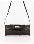 Feel Fashion Feel Tas Palermo Croco Donkerbruin
