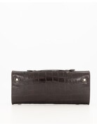 Feel Fashion Feel Tas Palermo Croco Donkerbruin