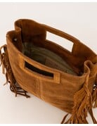 Feel Fashion Feel Tas Sylvie Large Suede Cognac