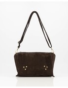 Feel Fashion Feel Tas Anne Suede Donkerbruin