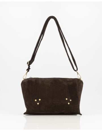 Feel Fashion Feel Tas Anne Suede Donkerbruin