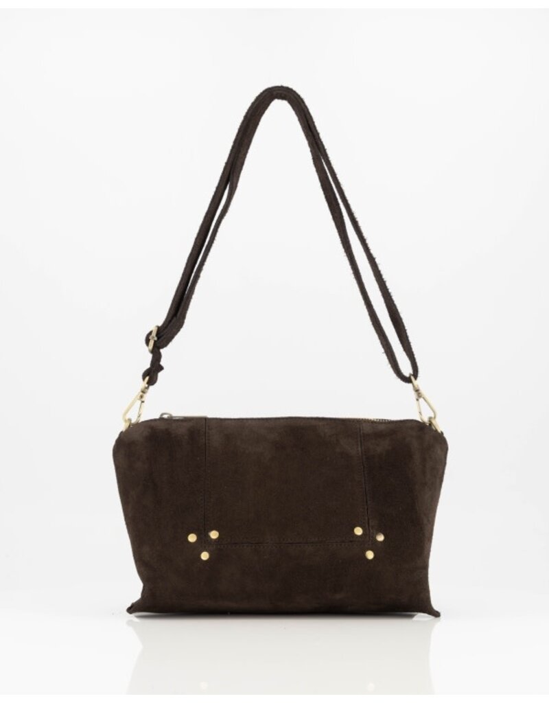 Feel Fashion Feel Tas Anne Suede Donkerbruin