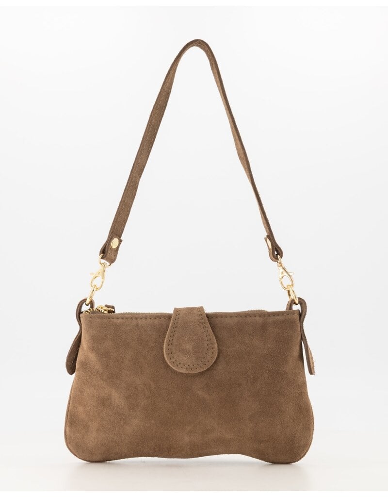 Feel Fashion Feel Tas Burnley Suede Taupe