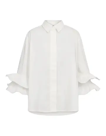 Co' Couture Co'Couture HalenCC Flare Blouse White