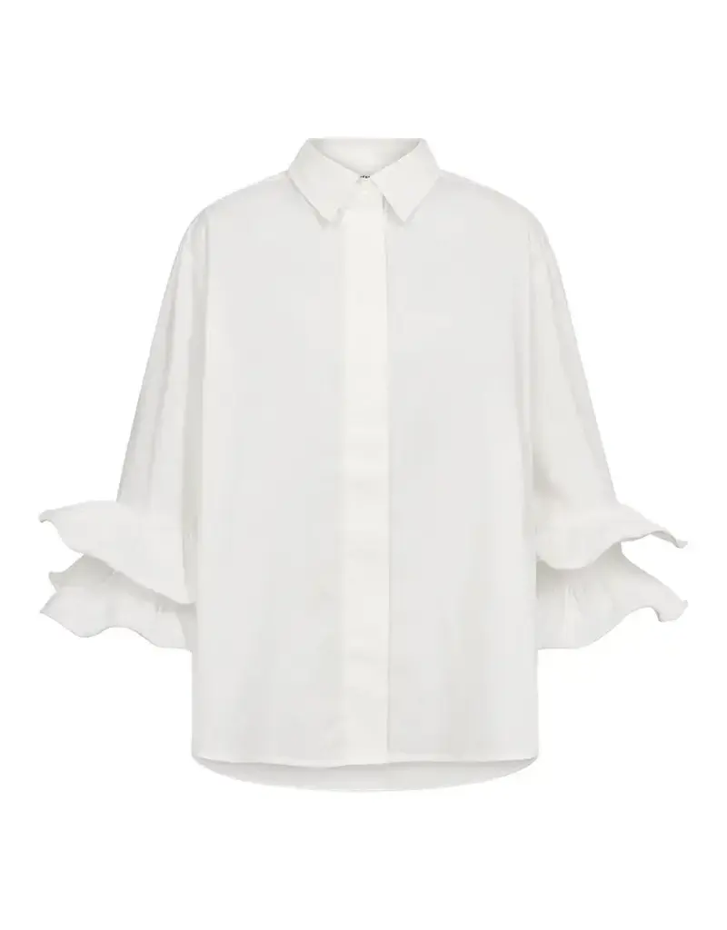 Co' Couture Co'Couture HalenCC Flare Blouse White