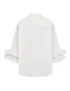 Co' Couture Co'Couture HalenCC Flare Blouse White