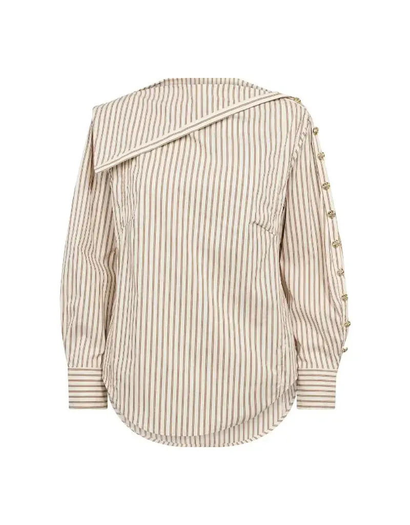 Co' Couture Co'Couture DalmaCC Asym Button Blouse Bison