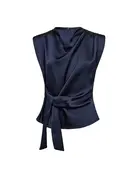 Co' Couture Co'Couture SafiraCC Pleat Top Navy