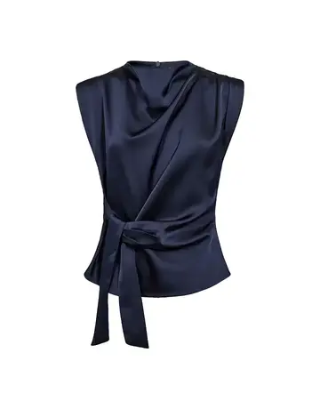 Co' Couture Co'Couture SafiraCC Pleat Top Navy