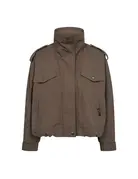 Co' Couture Co'Couture AlinaCC Double Funnel Neck Jacket Brown