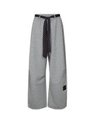 Haute L' Amitié HL  Maxi Split Tie TALL Pant Grey Mel.