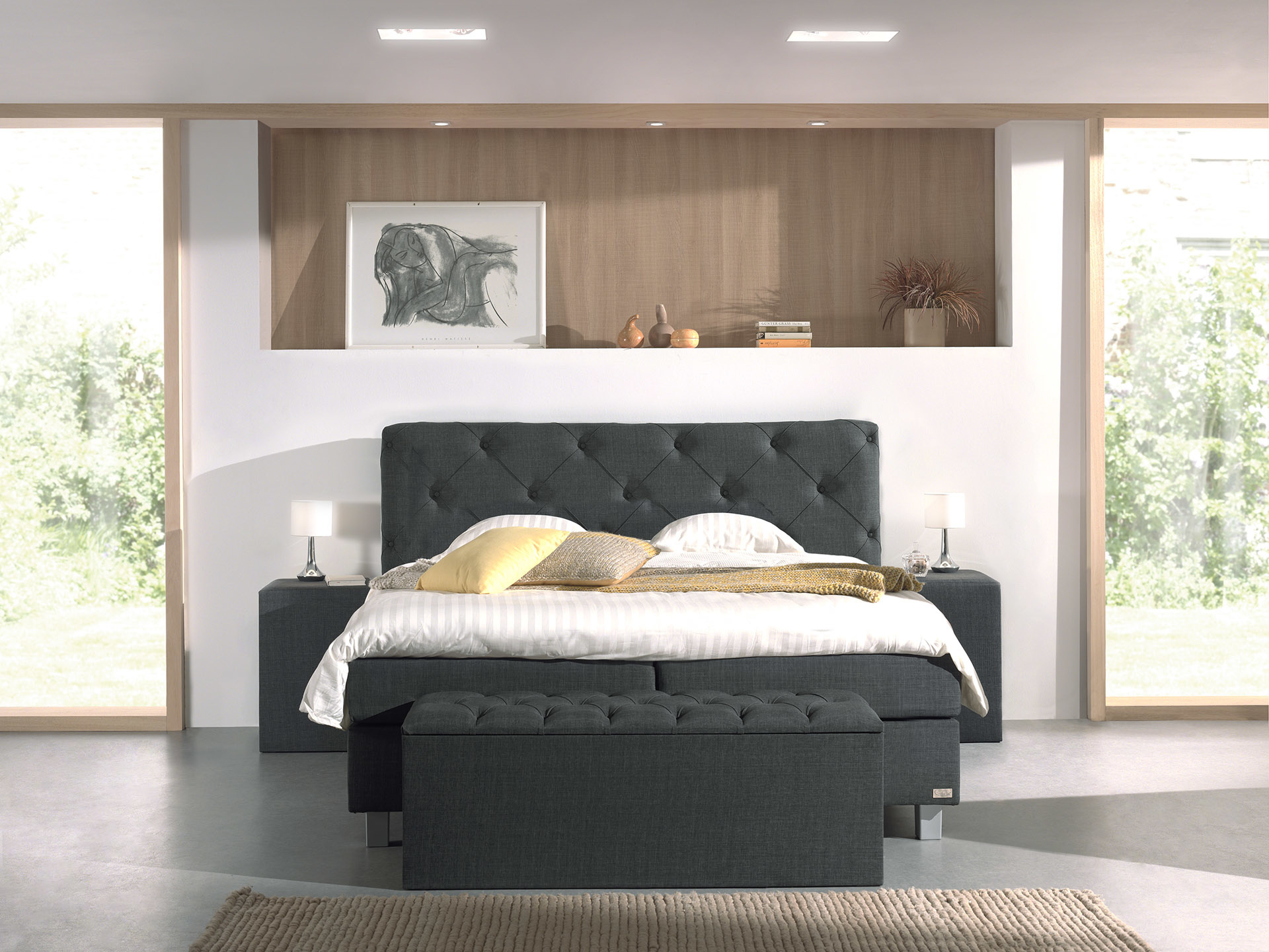 Boxspringset Bergamo