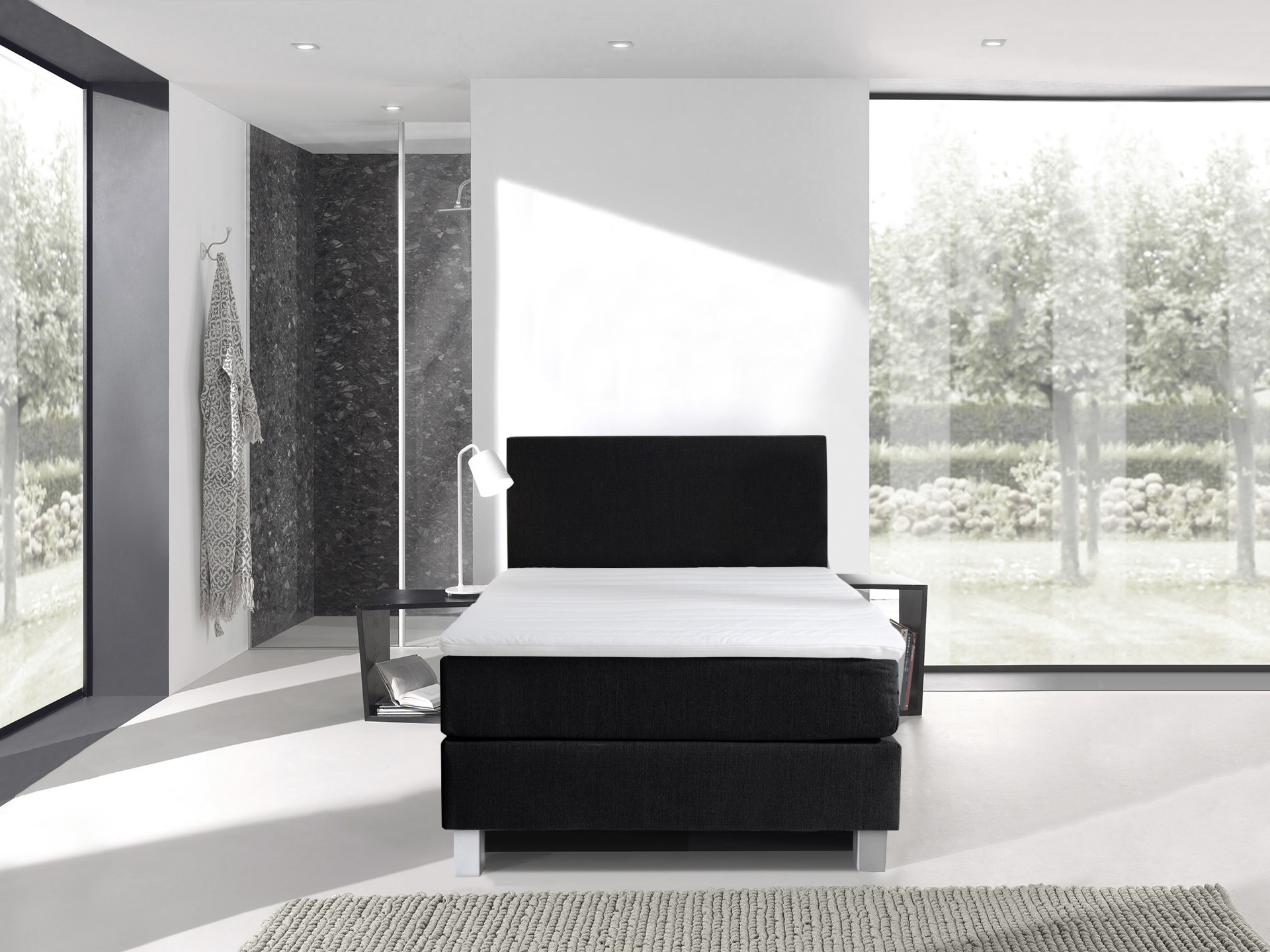 Boxspringset Julia 1-persoons - 5 kleuren