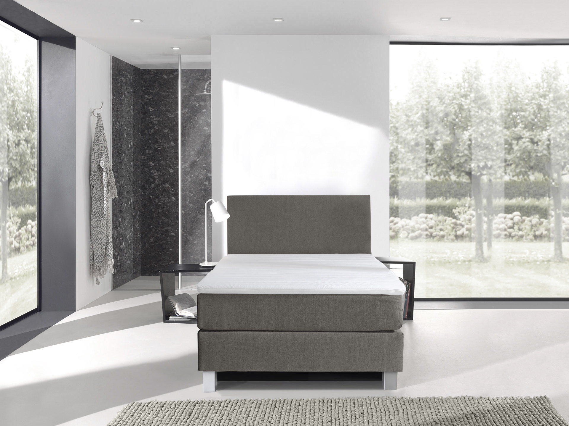 Boxspringset Julia 1-persoons - 5 kleuren