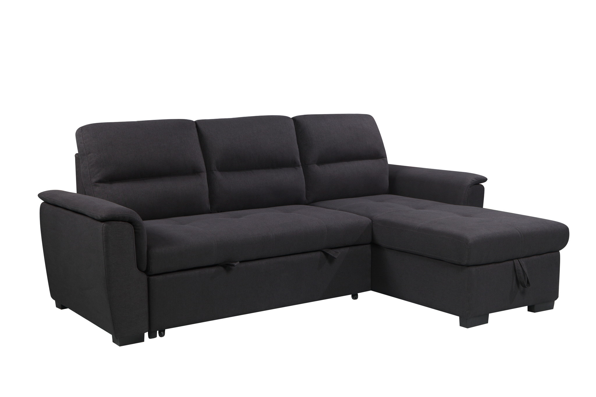 3-zits slaapbank Monaco met chaise lounge en opbergruimte (490L)