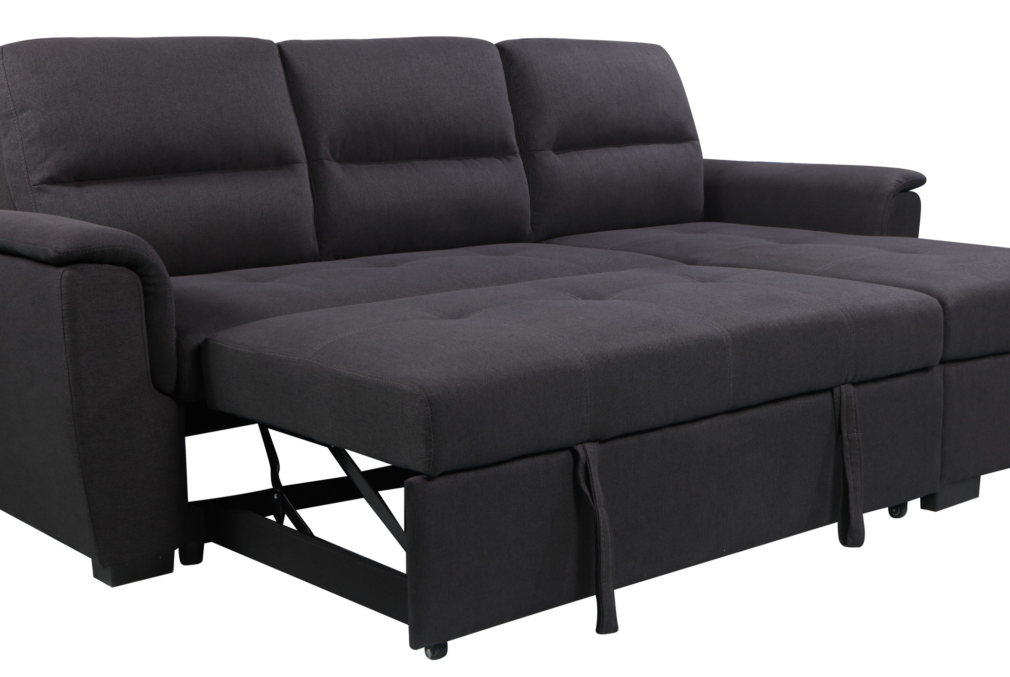 3-zits slaapbank Monaco met chaise lounge en opbergruimte (490L)