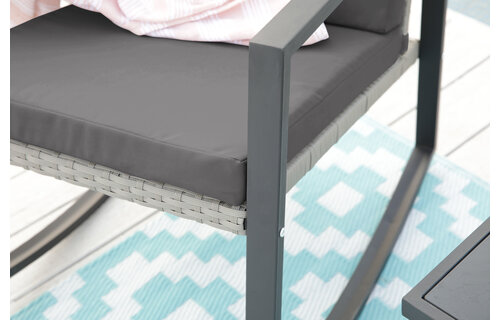 Schommelstoelen Mello incl. bijpassend tafeltje (balkon/(voor)tuin/indoor)