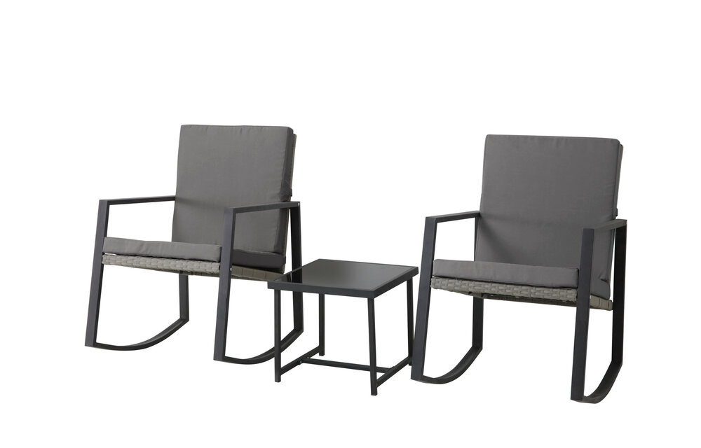 Schommelstoelen Mello incl. bijpassend tafeltje (balkon/(voor)tuin/indoor)