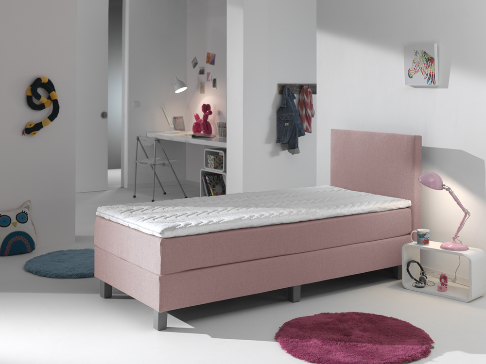 Kinderboxsprings - Roze/Blauw