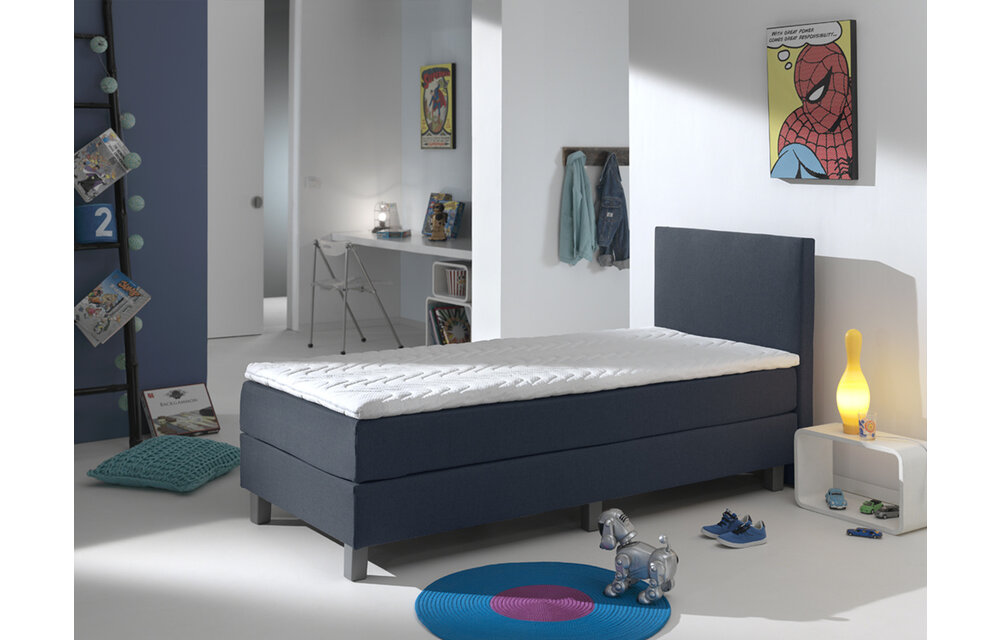 Kinderboxsprings - Roze/Blauw