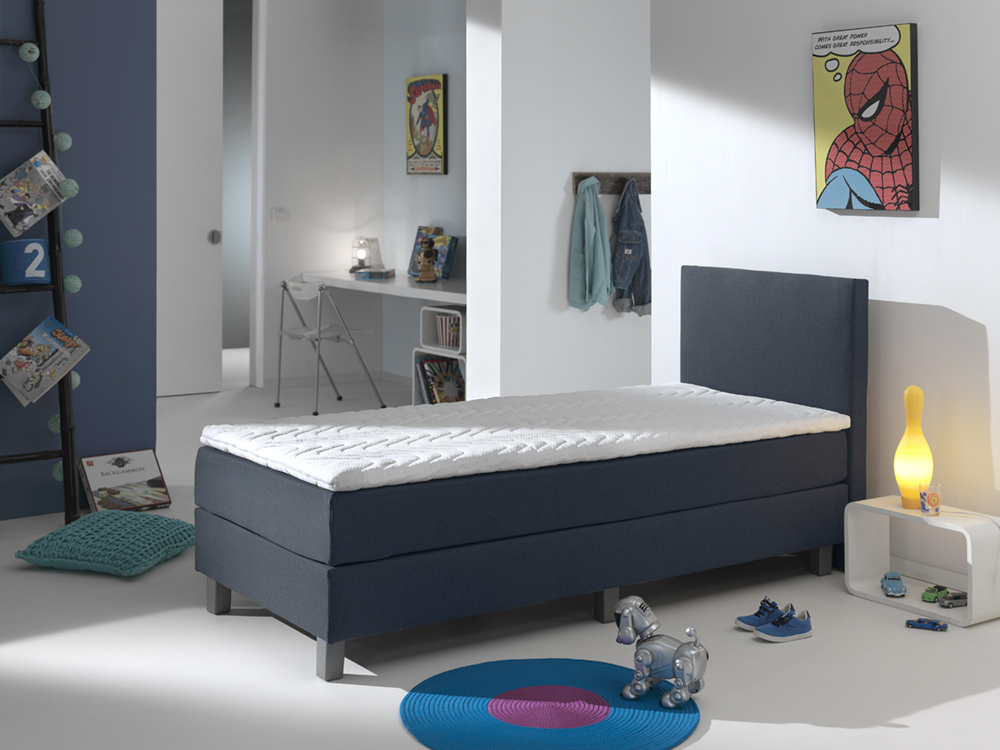 Kinderboxsprings - Roze/Blauw