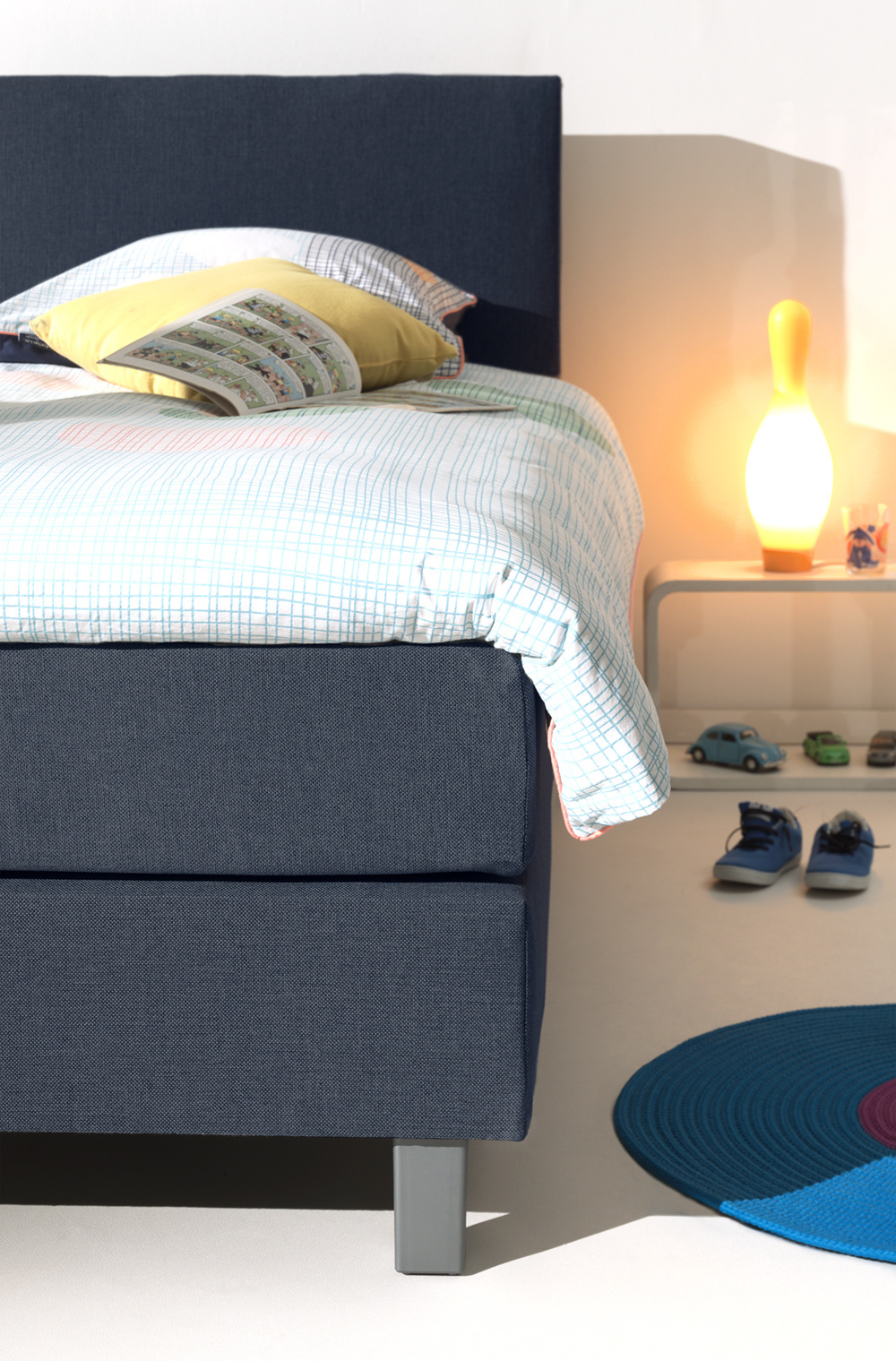 Kinderboxsprings - Roze/Blauw