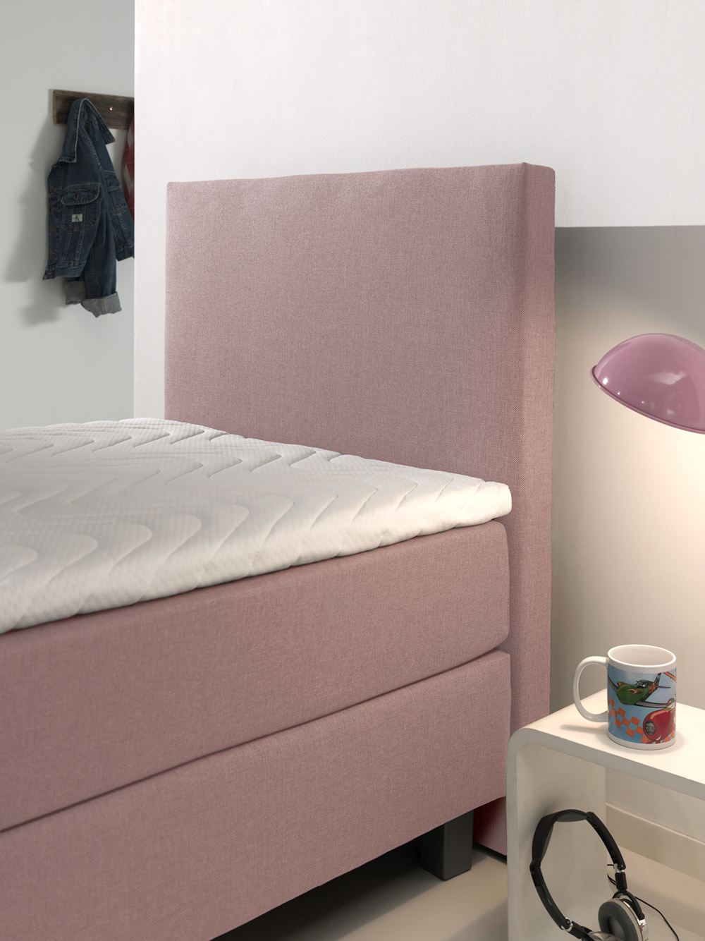 Kinderboxsprings - Roze/Blauw