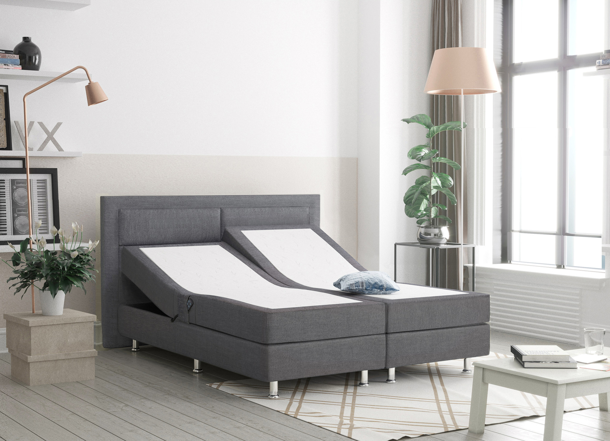 Boxspringset - Detroit Vlak & Elektrisch