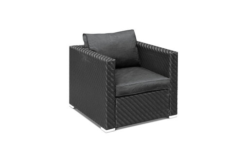 Luxe 6-persoons Wicker Loungeset Giulio incl. Poef