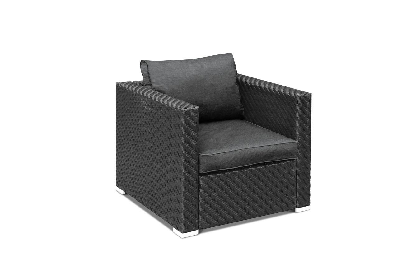 Luxe 6-persoons Wicker Loungeset Giulio incl. Poef