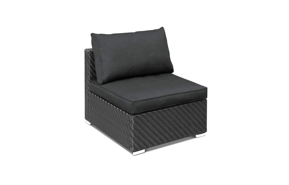 Luxe 6-persoons Wicker Loungeset Giulio incl. Poef