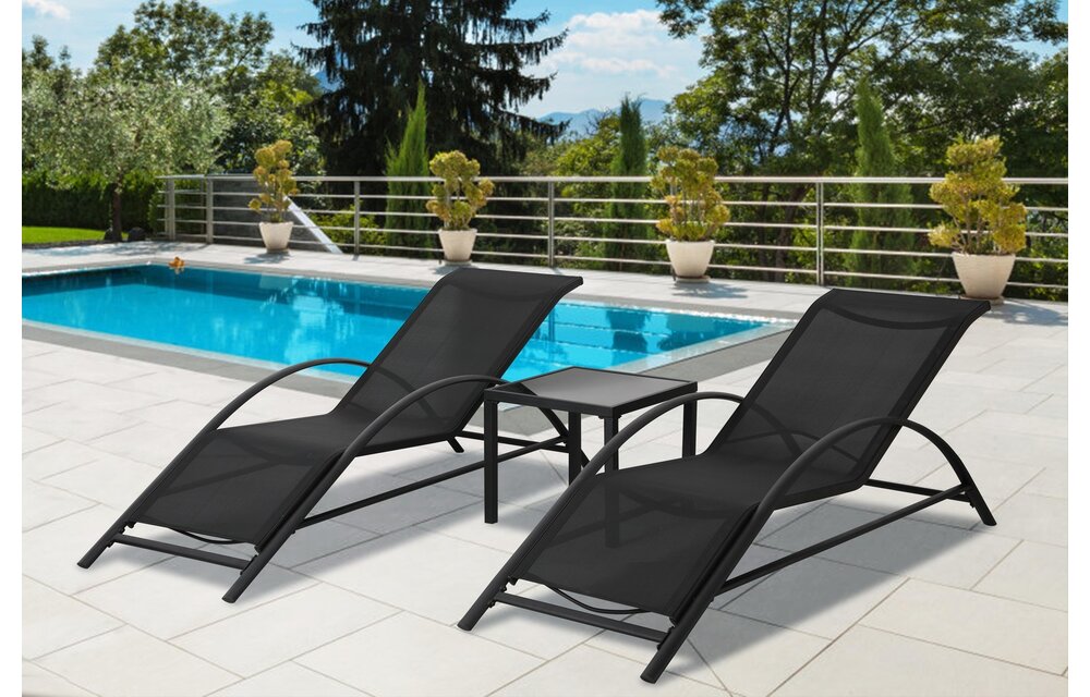 Ligbeddenset Lusso – Inclusief tafeltje