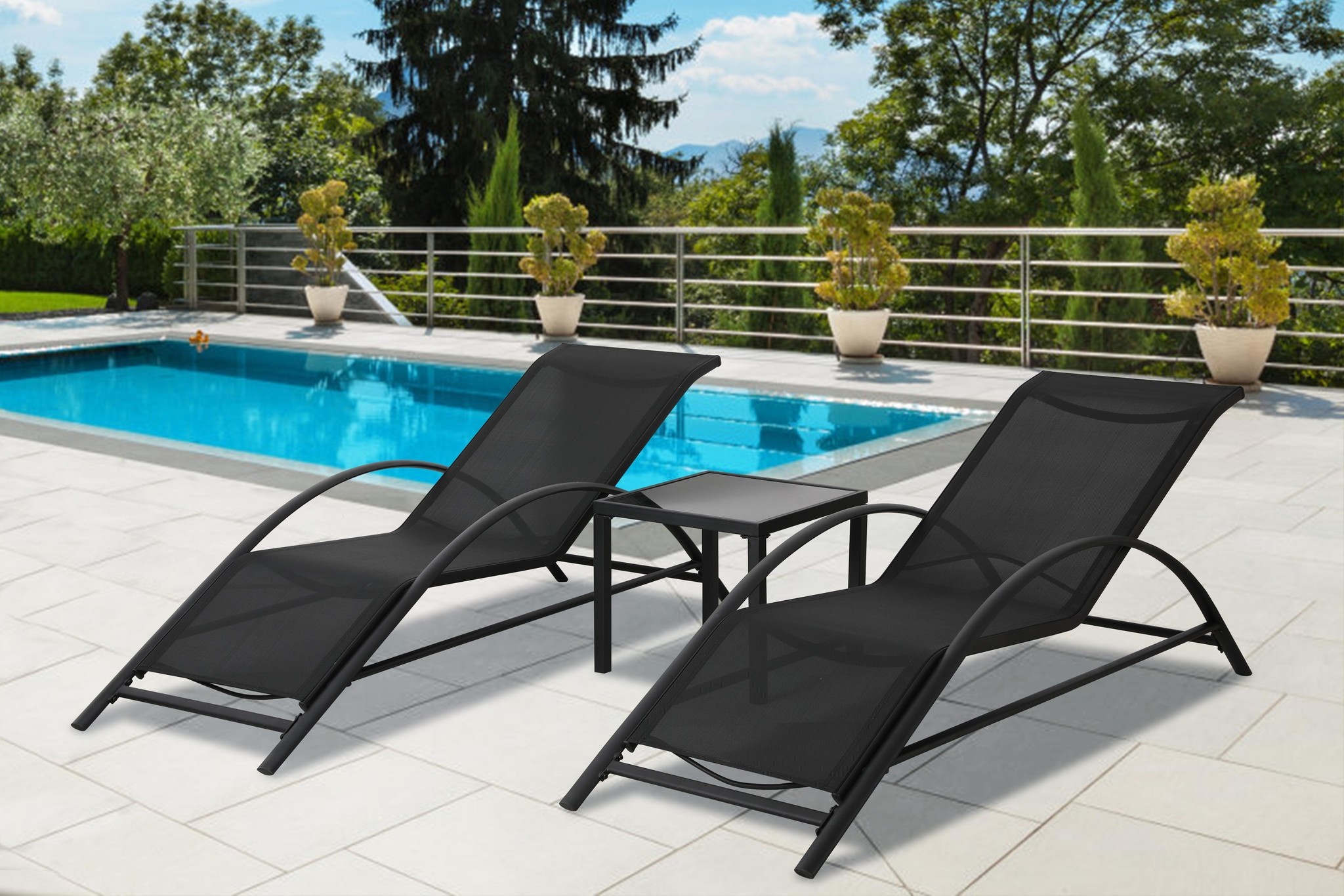 Ligbeddenset Lusso – Inclusief tafeltje