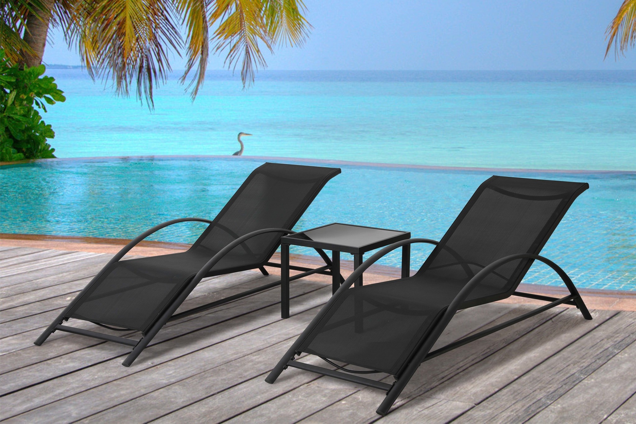 Ligbeddenset Lusso – Inclusief tafeltje