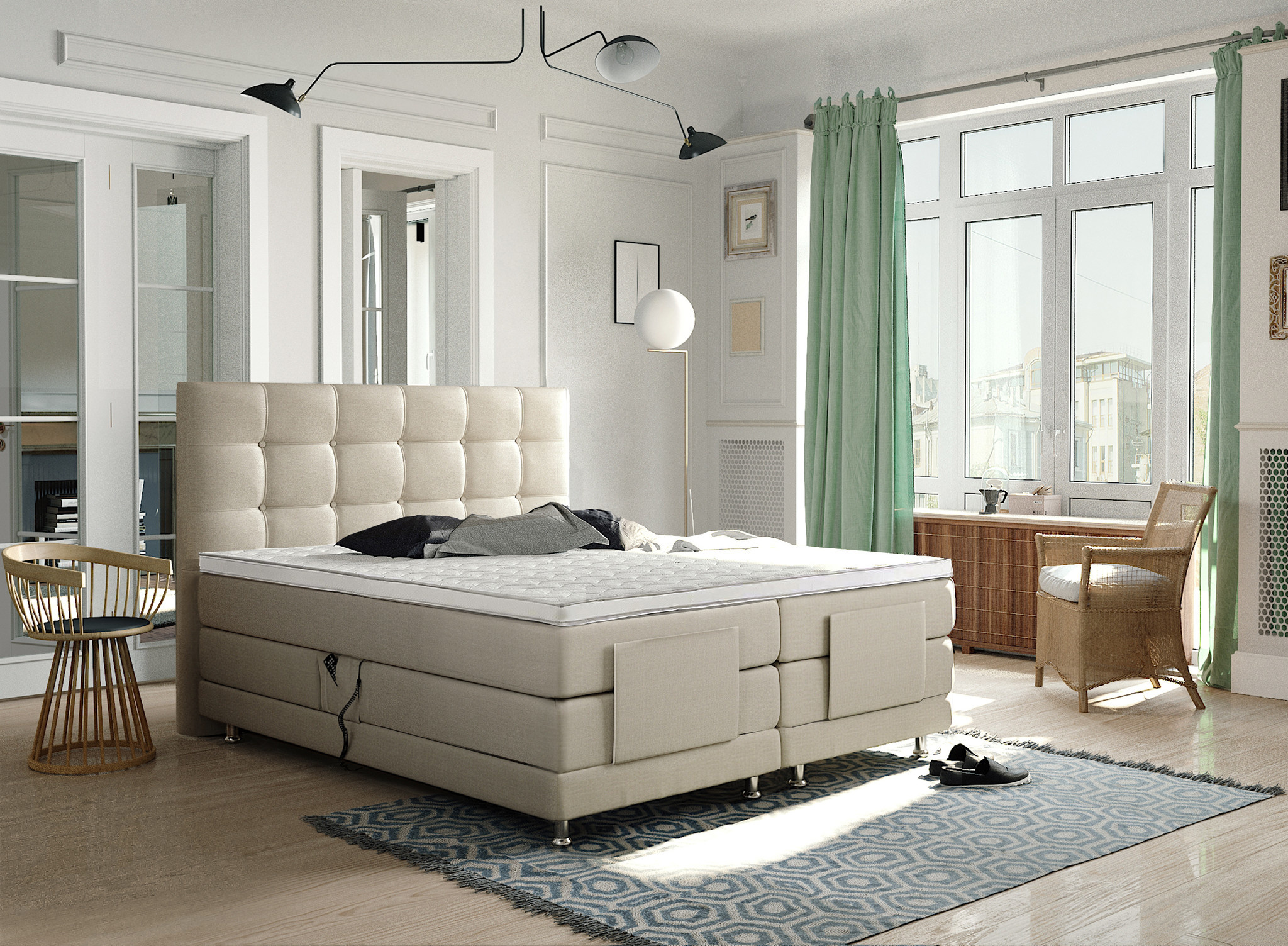 Boxspringset Arizona - Elektrisch