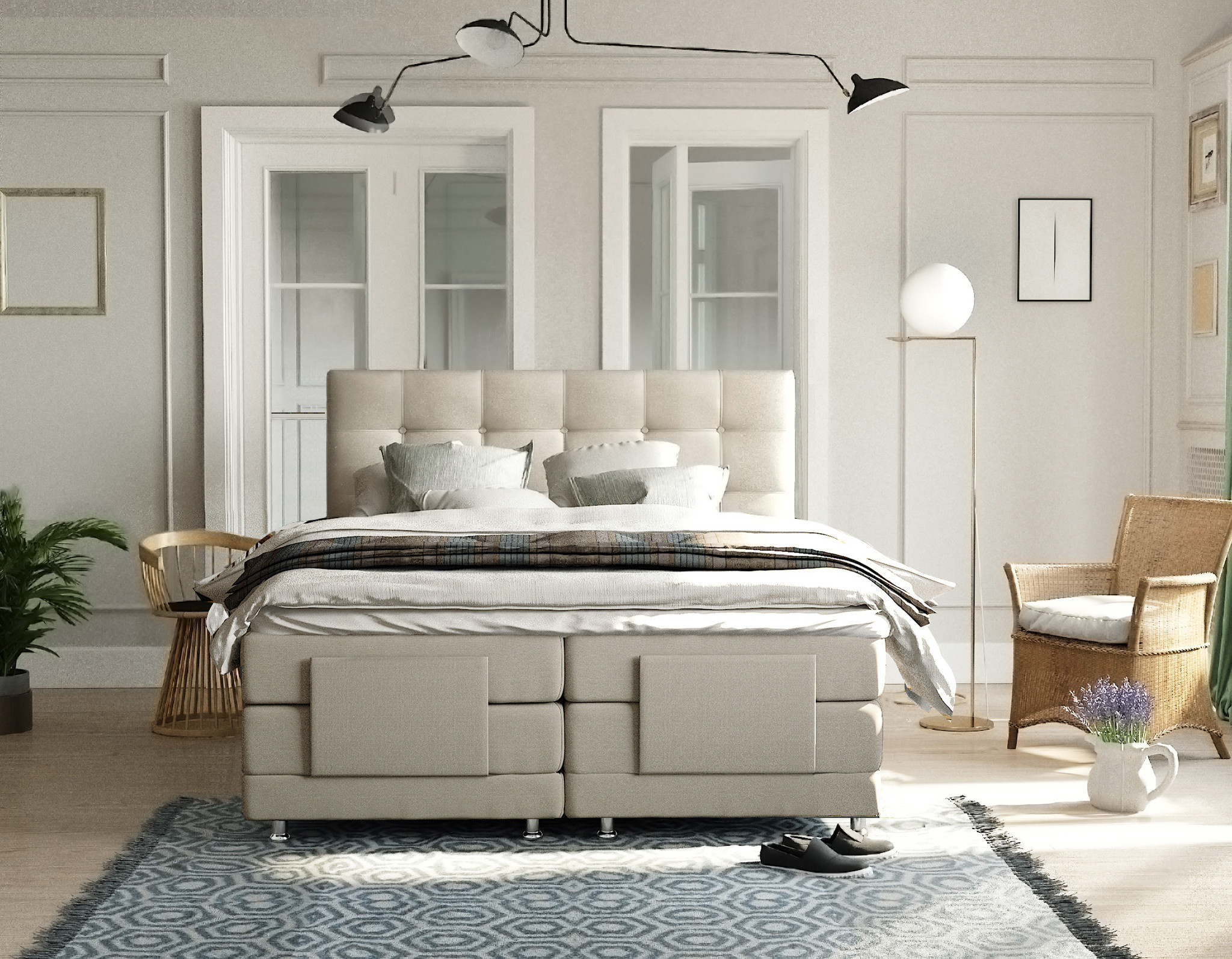 Boxspringset Arizona - Elektrisch