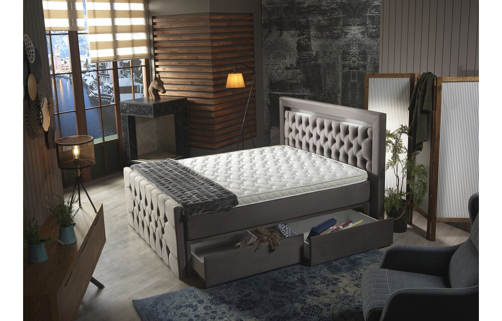 Boxspring Moon met schuiflades en LED-verlichting