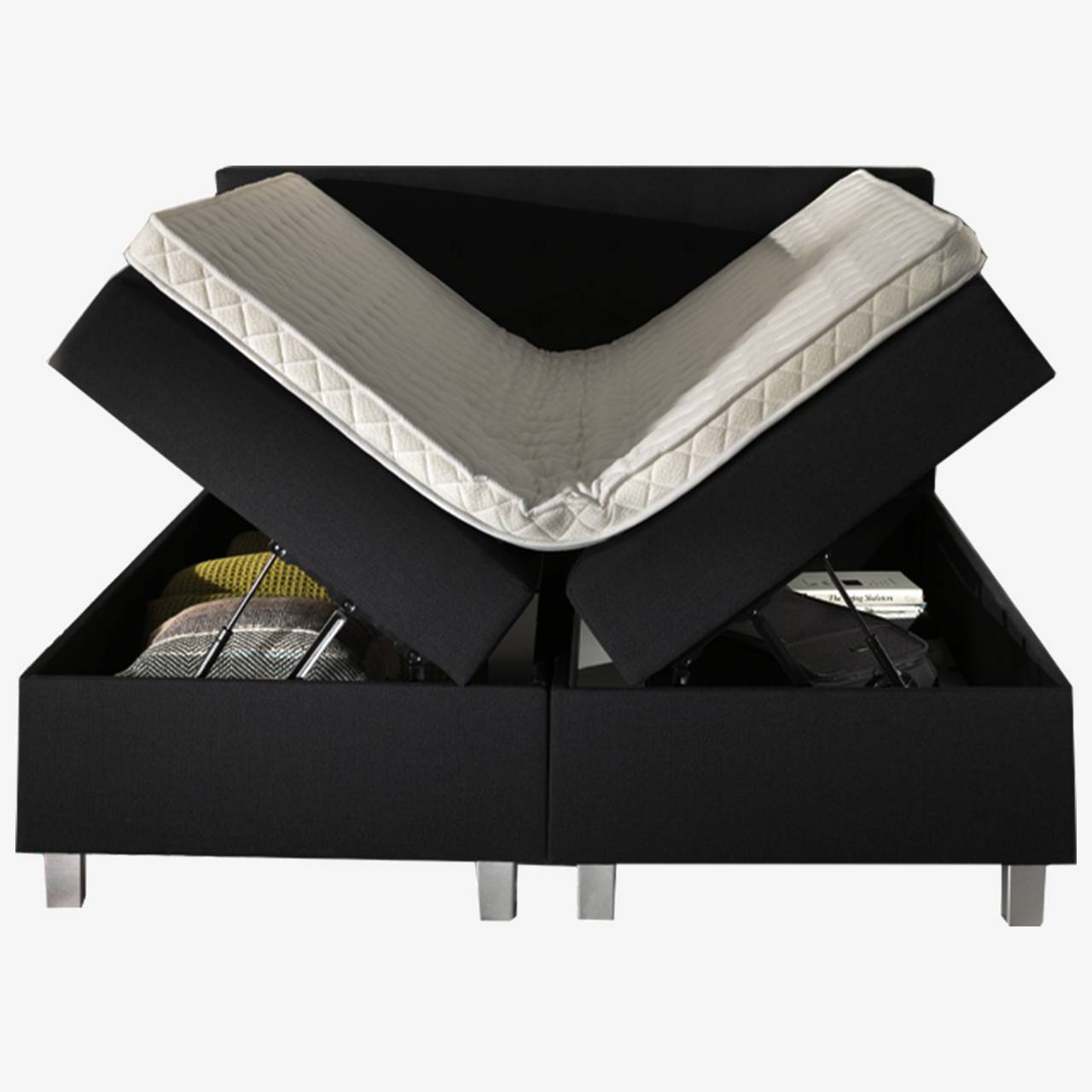 Luxe hotelboxspring met opbergruimte