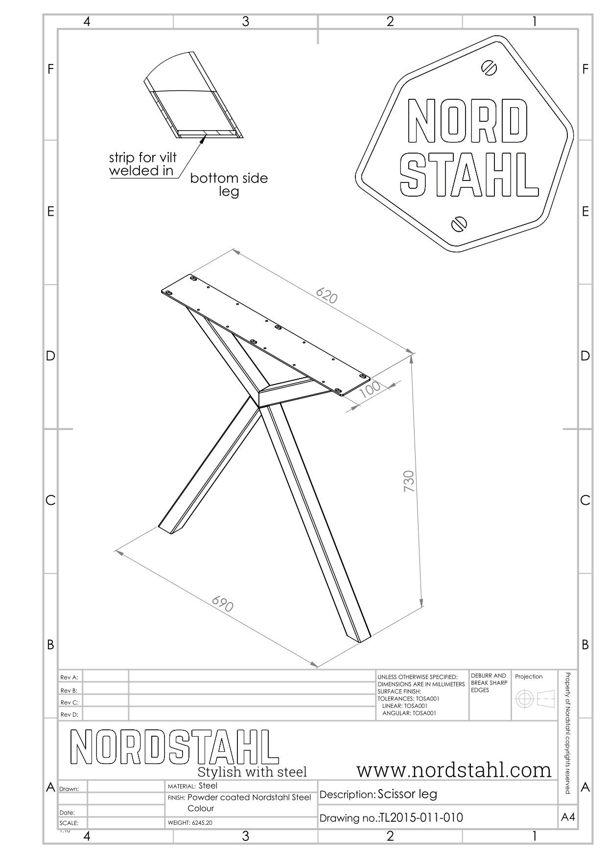 Nordstahl Scissor leg-5
