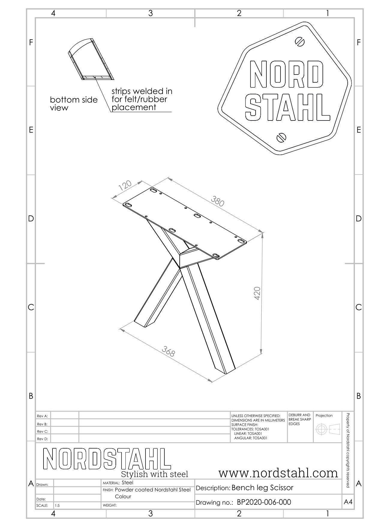 Nordstahl Scissor benchleg-5