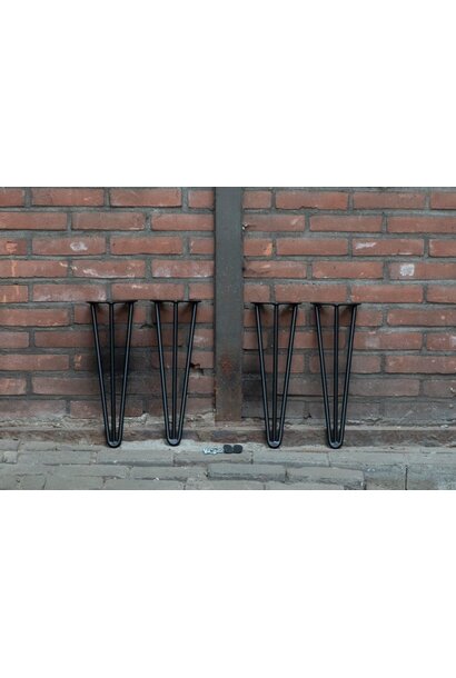 Hairpin bankpoten | Zwart