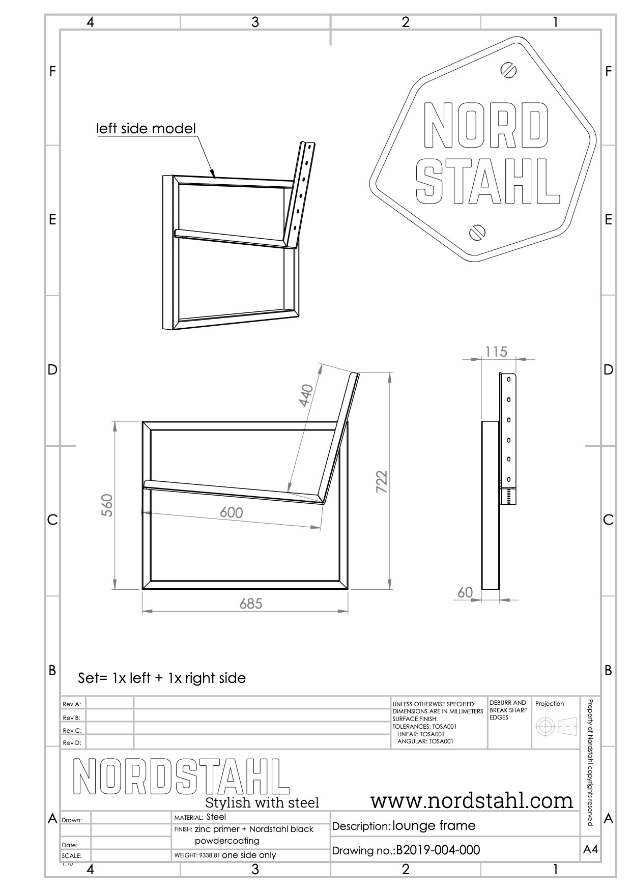 Nordstahl Loungeset frame-5